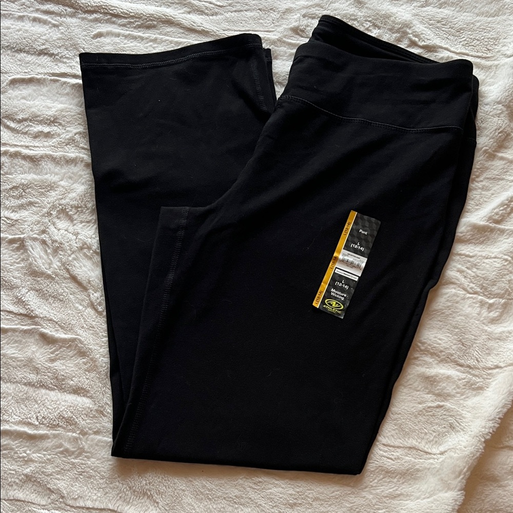 New Boot-Cut Black Yoga Pants